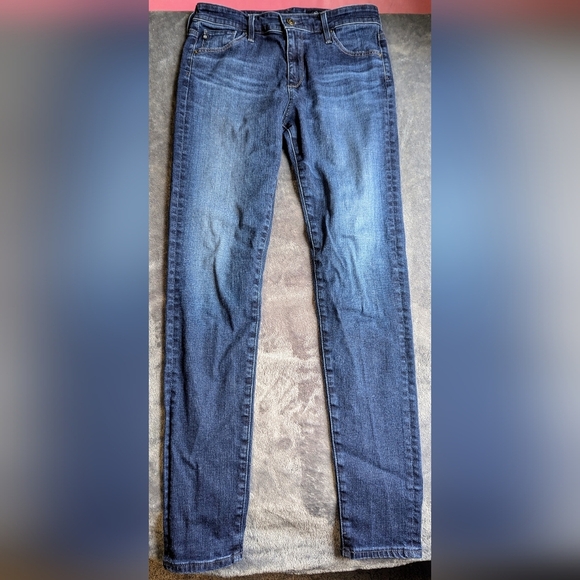 AG Adriano Goldschmied The Farrah Skinny High Rise Jeans Stretch Womens Size 28R - Picture 1 of 13